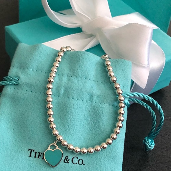Tiffany & Co 💙 bead bracelet NW medium - Picture 2 of 11